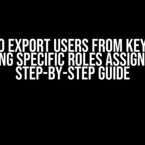 How to Export users from keycloak having specific roles assigned: A Step-by-Step Guide