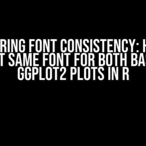 Mastering Font Consistency: How to Export Same Font for Both Base and ggplot2 Plots in R