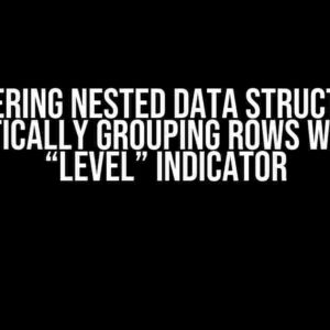 Mastering Nested Data Structures: Automatically Grouping Rows with Same “Level” Indicator