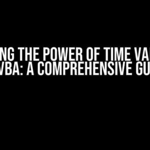 Unlocking the Power of Time Validation in VBA: A Comprehensive Guide